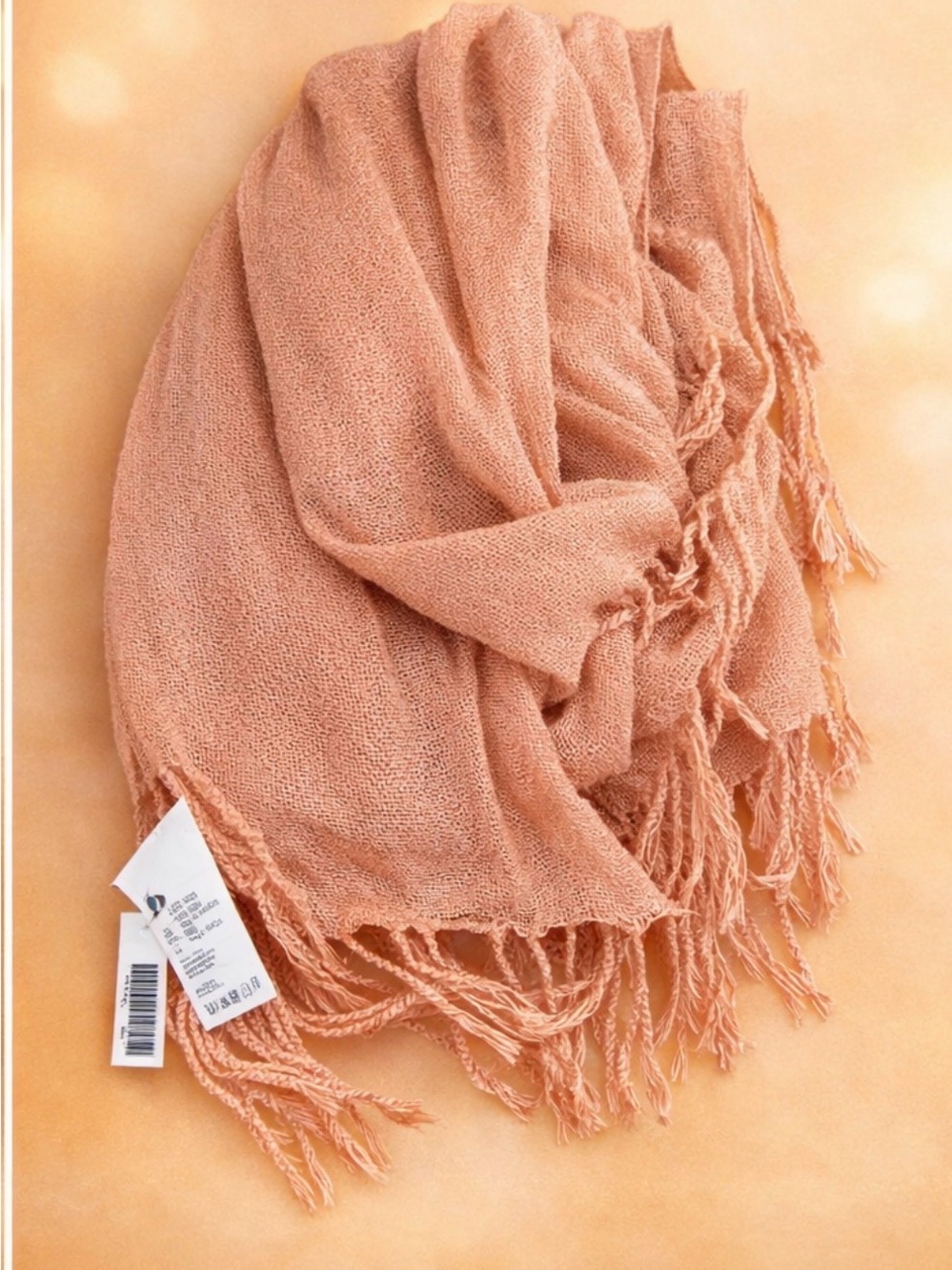Brand new, lightweight, dusty rose H&M scarf
